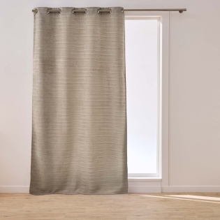 Rideau à œillets 135 x 240 cm velours uni Shelby Sable