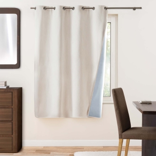 Rideau occultant à œillets 140 x 180 cm Abyss tissu tissé uni