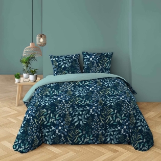 Parure de lit 3 pièces 240 x 220 cm coton 57 fils imprimée allover STACY sur Mon Linge de Maison Parure de lit 3 pièces 240 x 220 cm coton 57 fils imprimée allover STACY