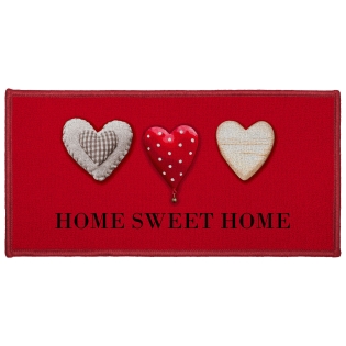 tapis deco rectangle 57 x 115 cm imprime home passion