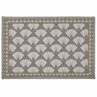 tapis rectangle antidérapant 40 x 60 cm imprime Art deco chic