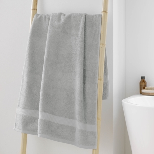 Drap de douche 70 x 130 cm — éponge coton peigné Élégance 600 g/m² - Perle