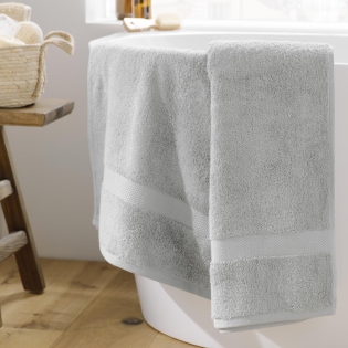 Drap de bain 90 x 150 cm — éponge coton peigné Élégance 600 g/m² - Perle
