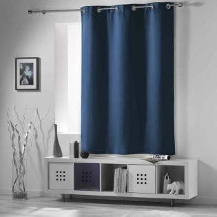 Rideau occultant isolant petites fenêtres 135 x 180 cm occult Bleu