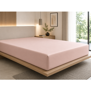Drap-Housse 180 x 200 cm Prestige Blush – Satin de Coton Peigné 120 fils/cm² – Bonnet 30 cm sur Mon Linge de Maison Drap-Housse 180 x 200 cm Prestige Blush – Satin de Coton Peigné 120 fils/cm² – Bonnet 30 cm