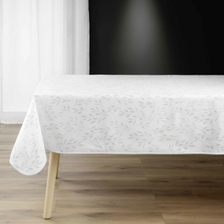 Nappe rectangle 150 x 240 cm polyester imprime metallise lonigold Sans