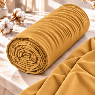 Drap housse 2 en 1 imperméable 90 x 190 cm – coton 57 fils – DUO PROTECT Miel