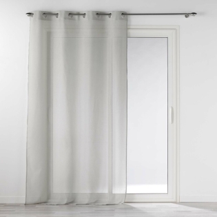 Panneau a oeillets 140 x 240 cm polycoton selena Gris sur Mon Linge de Maison Panneau a oeillets 140 x 240 cm polycoton selena Gris