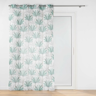 Panneau a oeillets 140 x 280 cm voile sable imprime oasis Sans