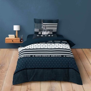 Parure 2 p. 140 x 200 cm +1 taie coton 42 fils States sur Mon Linge de Maison Parure 2 p. 140 x 200 cm +1 taie coton 42 fils States