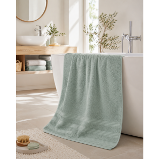 Drap de Douche Spa 70 x 140 cm 100% Coton 400 gr/m² - Menthe sur Mon Linge de Maison Drap de Douche Spa 70 x 140 cm 100% Coton 400 gr/m² - Menthe