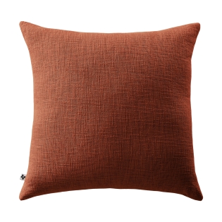 Coussin Déhoussable 60 x 60 cm - 100% coton Sixtine Terracotta