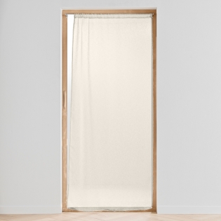 Panneau passe tringle 90 x 200 cm voile tisse carlin Beige