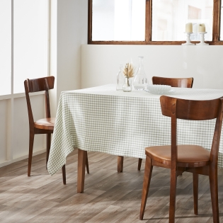 Nappe Rectangulaire 150 x 250 cm – Double Gaze de Coton Tissée Teinte – Vickie Eucalyptus sur Mon Linge de Maison Nappe Rectangulaire 150 x 250 cm – Double Gaze de Coton Tissée Teinte – Vickie Eucalyptus