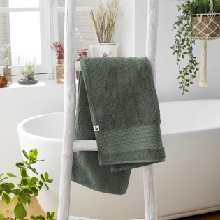 Serviette de toilette 50 x 90 cm – Coton Épais 600 g/m² – Garance Romarin sur Mon Linge de Maison Serviette de toilette 50 x 90 cm – Coton Épais 600 g/m² – Garance Romarin