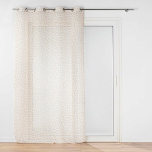 Voilage a oeillets 140 x 240 cm voile sablé imprimé Maddy Ocre sur Mon Linge de Maison Voilage a oeillets 140 x 240 cm voile sablé imprimé Maddy Ocre