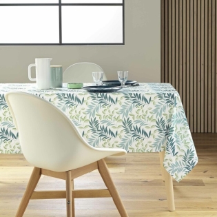 Nappe rectangle 145 x 240 cm polyester imprime nedelia Sauge
