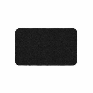 Tapis rectangle 45 x 75 cm anti-poussiere grattoir odin Noir