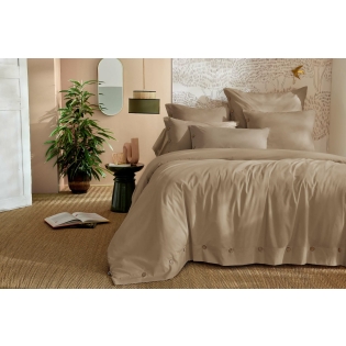 Housse de couette 260 x 240 cm - Percale coton 120 fils - PERRINE Ficelle sur Mon Linge de Maison Housse de couette 260 x 240 cm - Percale coton 120 fils - PERRINE Ficelle