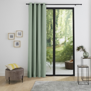 Rideau Occultant Thermique Doublé Polaire Thermonuit – 140 x 260 cm – Menthe