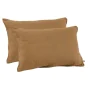 Lot de 2 Taies d’Oreiller en Double Gaze de Coton – 50 x 70 cm – Camel