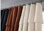 Rideau Ajustable Sixtine Terracotta - 140 x 270 cm - Coton Flammé 8 Anneaux Pince