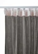 Lot de 2 Rideaux Galon Fronceur double Gaze de coton – Granit – 140 x 240 cm