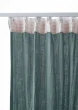 Lot de 2 Rideaux Galon Fronceur double Gaze de coton – Bleu canard – 140 x 240 cm