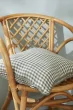 coussin déhoussable avec passepoil 45 x 45 cm gaze de coton tissée teinte vickie eucalyptus