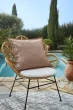 Housse de Coussin extérieur 60 x 60 cm - Naïa Orange corail