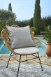 Housse de Coussin extérieur 60 x 60 cm - Naïa Gris