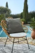 Housse de Coussin extérieur 60 x 60 cm - Naïa Vert kaki