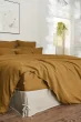 Drap Plat Soline 100% lin lavé – 270 x 300 cm – Caramel (Lin Français)