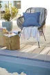 Housse de Coussin d'extérieur 45 x 45 cm – Vickie Bleu