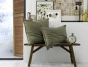 Taie d'oreiller flanelle 50 x 70 cm candice romarin Kaki