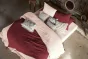 Housse de couette double gaze de coton luxe 240 x 220 cm Gaia Rose guimauve