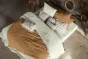 Housse de couette double gaze de coton luxe 240 x 220 cm Gaia Vert d'eau