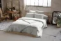 Housse de couette double gaze de coton 260 x 240 cm – Gaia Gris perle