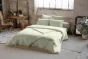 Housse de couette double gaze de coton 260 x 240 cm – Gaia Vert d'eau