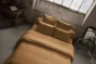 Housse de couette gaze de coton 260 x 240 cm Gaia Camel 