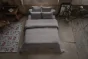 Housse de couette double gaze de coton 260 x 240 cm – Gaia Gris anthracite