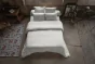Housse de couette double gaze de coton 260 x 240 cm – Gaia Gris perle
