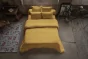 Housse de couette double gaze de coton 260 x 240 cm – Gaia Jaune safran