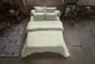 Housse de couette double gaze de coton 260 x 240 cm – Gaia Vert d'eau