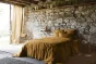 Drap housse 180 x 200 cm – Lin lavé Soline Caramel - Bonnet 30 cm