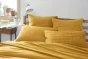 Taie d'oreiller gaze de coton tissée 60 x 60 cm gaïa mix Jaune safran