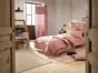 Housse de couette gaze de coton Luxe 140 x 200 cm 1 personne Rose pêche