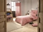 Housse de couette gaze de coton Luxe 140 x 200 cm 1 personne Rose pêche