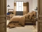 Housse de couette 200 x 200 cm en double gaze de coton – Camel
