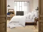 Housse de couette 200 x 200 cm en double gaze de coton – Blanc